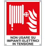 [E20161W] E20161W - Cartello non usare su impianti elettrici EN ISO 7010