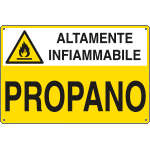 [E2710] E2710 - Cartello sostanze pericolose PROPANO EN ISO 7010