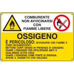 [E2765] E2765 - Cartello sostanze pericolose OSSIGENO EN ISO 7010