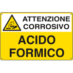 [E2786] E2786 - Cartello sostanze pericolose ACIDO FORMICO EN ISO 7010