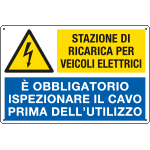[E35693S] E35693S - etichetta aut." stazione di ricarica veicoli elettrici"