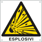 [E400301X] E400301X - Cartello pericolo esplosivi EN ISO 7010