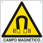 [E402701W] E402701W - cartello pericolo campo magnetico EN ISO 7010
