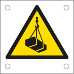 [E49608M] E49608M - Cartello pericolo carichi sospesi EN ISO 7010