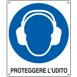 [E615601K] E615601K - Cartello obbligo proteggere l'udito EN ISO 7010
