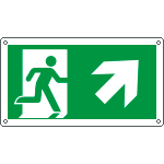 [E715106W] E715106W - Cartello uscita di emergenza in alto dx EN ISO 7010