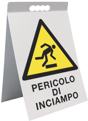 [ECAP17127X] ECAP17127X - cavalletto PVC pericolo di inciampo