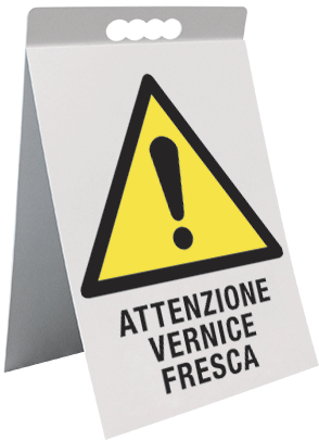 [ECAP1760X] ECAP1760X - cavalletto PVC attenzione vernice fresca