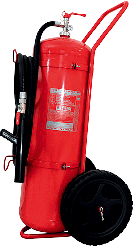 [ECPK100] ECPK100 - Estintore carrellato POLVERE kg 100 A B1 C