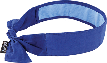 [EDS670] EDS670 - bandana rinfrescante colore blu per testa e collo riutilizzabile