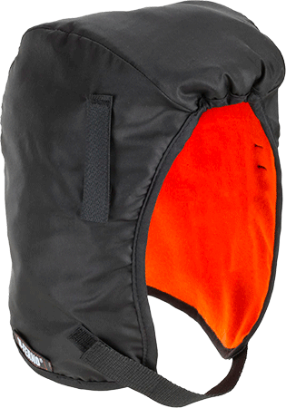 [EDS684] EDS684 - sottocasco invernale colore NERO con cinturino sottogola a strappo