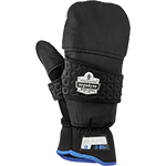 [EDS816L] EDS816L - guanti termici PROFLEX 816 col.NERO tg.L muffole+fascia riflettente