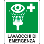 [EEF20104X] EEF20104X - cartello autoadesivo EasyFix lavaocchi di emergenza EN ISO 7010